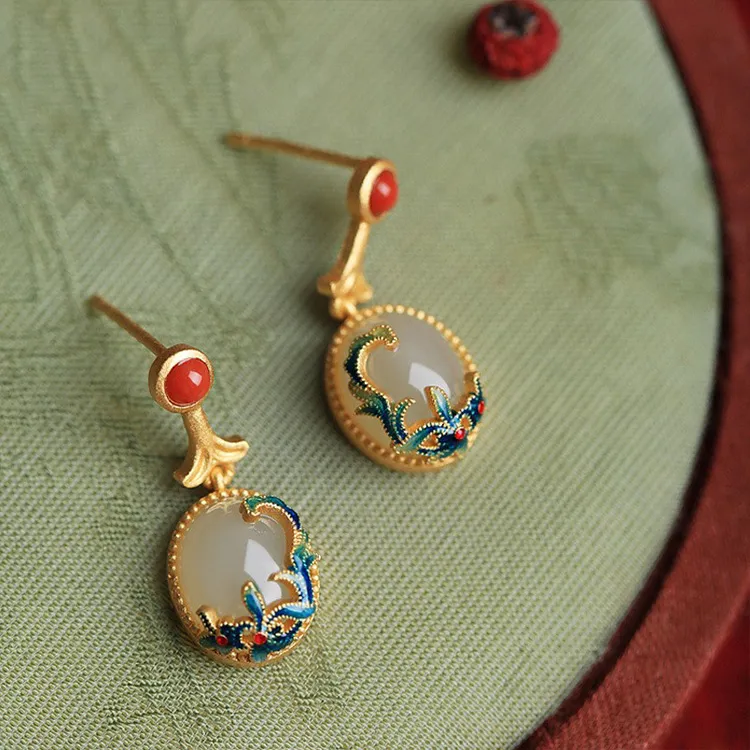 JKEM Resin Stud Earrings Women's-1