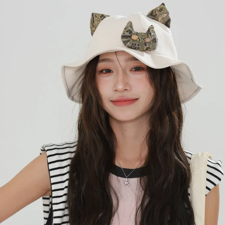 JKEM Polyester Bucket Hats Women's-3