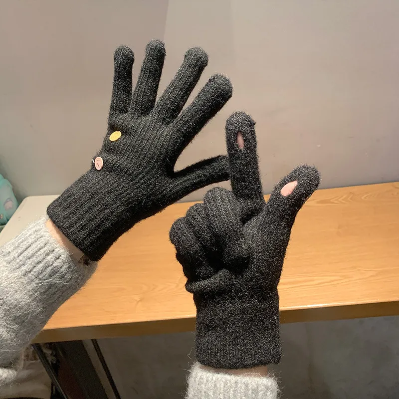 JKEM Acrylic Knit Gloves Unisex-6