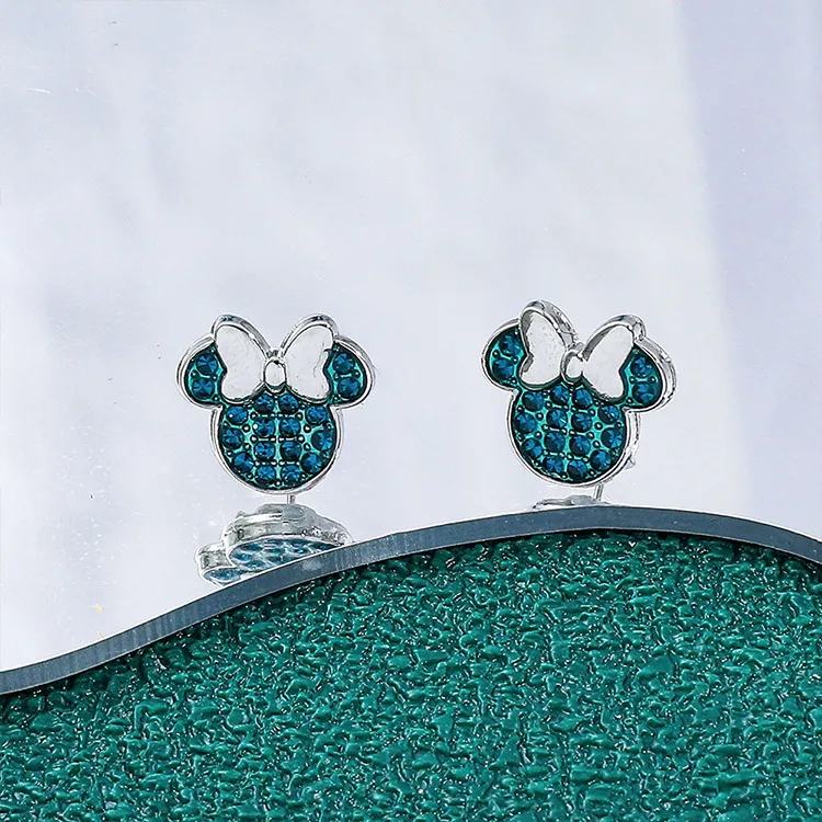 JKEM Zinc Alloy/Zircon Stud Earrings Women's-4