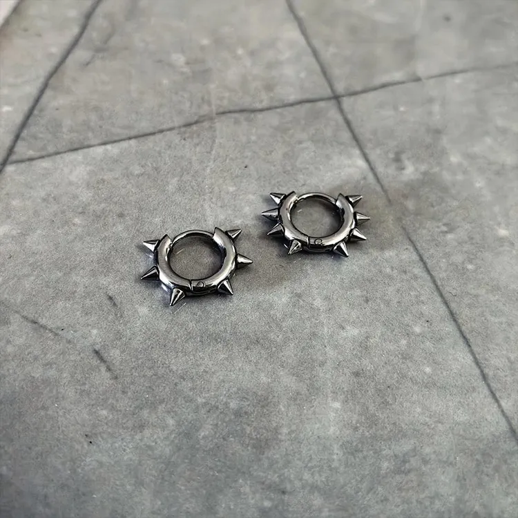 JKEM Titanium Steel Earrings Unisex-5