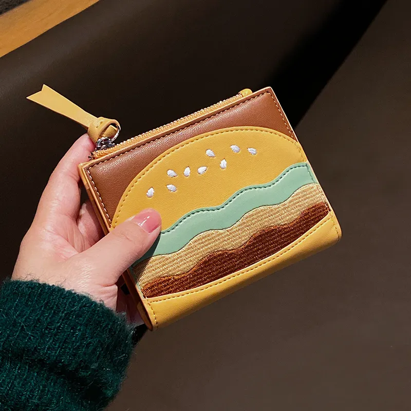 TOUTOU Synthetic Leather Wallet Women's Napoli Yellow-5