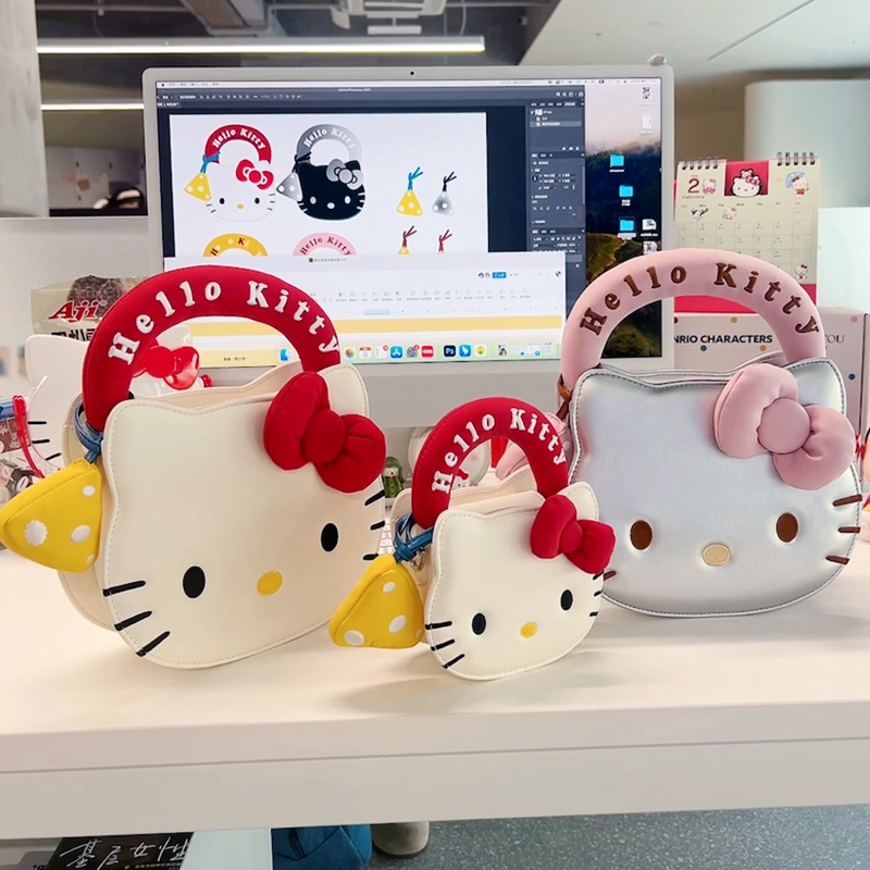 TOUTOU Hello Kitty Collaboration Hello Kitty PU Shoulder Bag