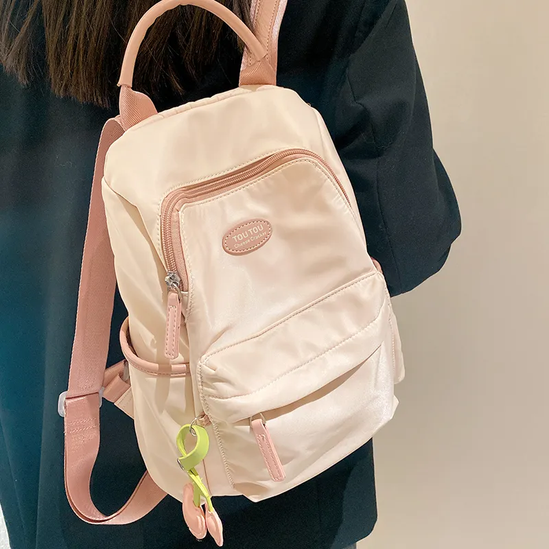 TOUTOU Fabric Backpack Large Size Women's Multicolor-20