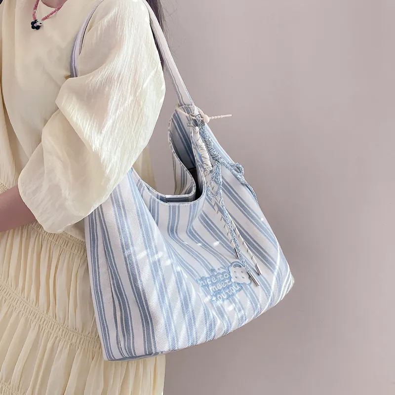 TOUTOU Fabric Shoulder Bag Regular Women's Coconut Ash-5