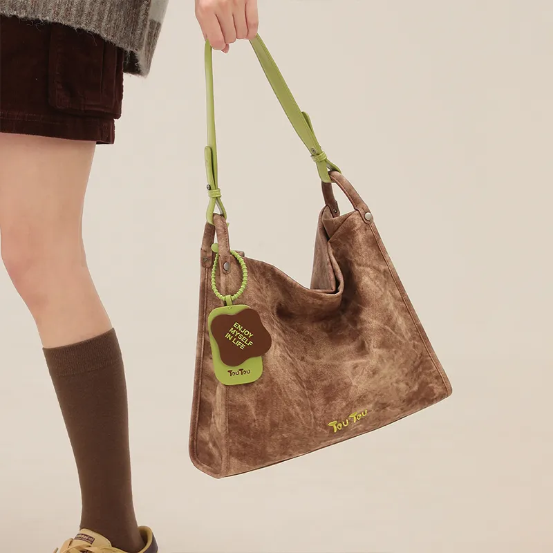 TOUTOU PU Shoulder Bag Regular Women's Multicolor-5