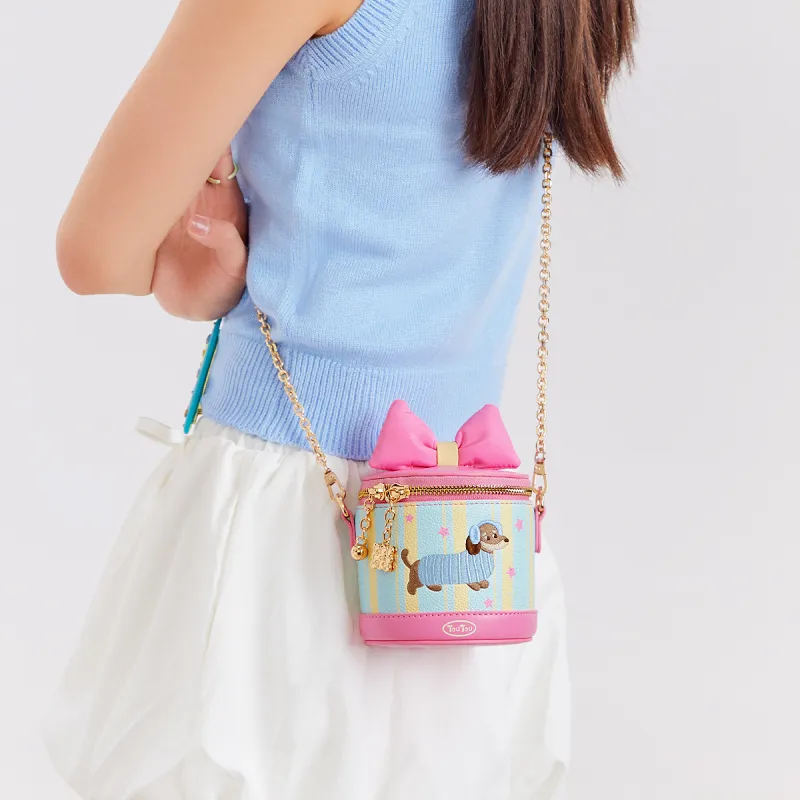 TOUTOU Synthetic Leather Crossbody Bag Regular Women's Strawberry Pink-3