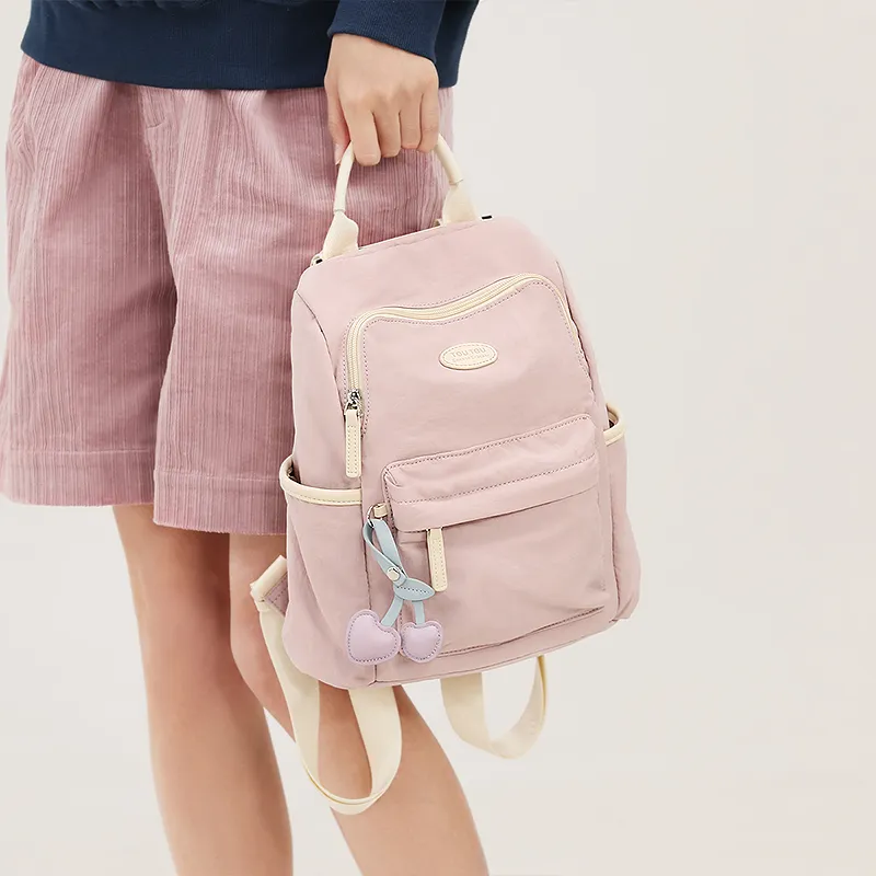 TOUTOU Fabric Backpack Large Size Women's Multicolor-13
