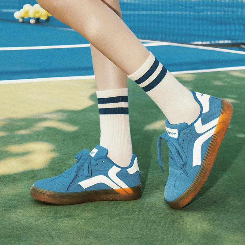 TUOPIN Pie Shoes Spring Summer Travel Slip Resistant And Breathable Low Top Skateboard Shoes Women's-17