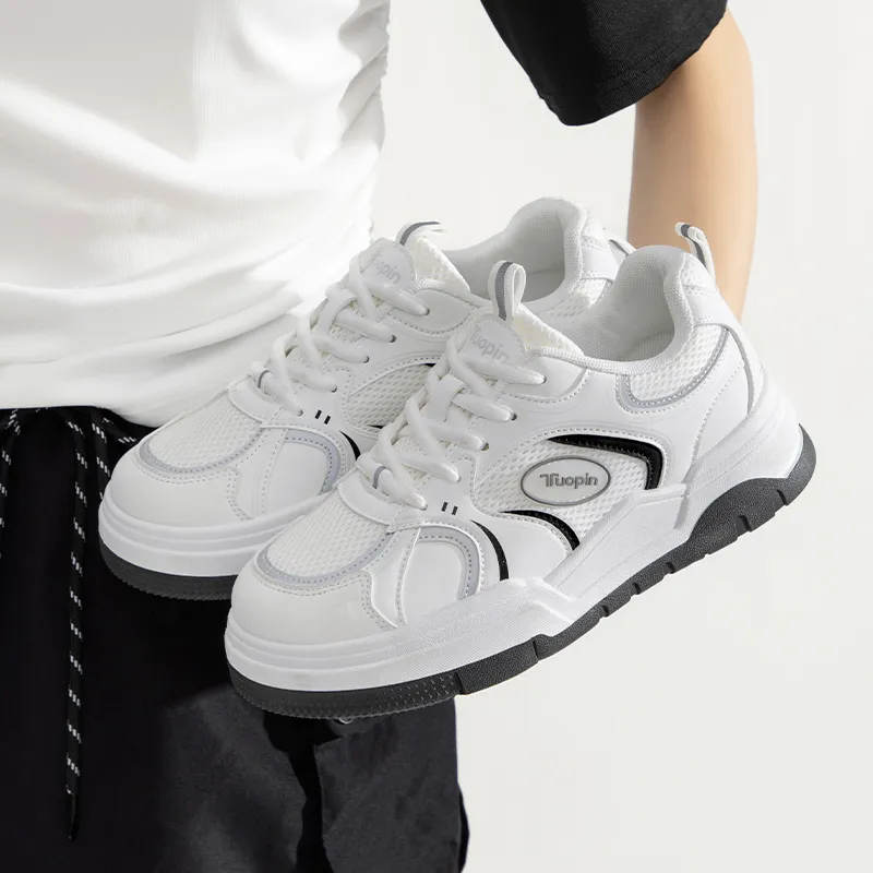 TUOPIN Slip Resistant, Lightweight, And Breathable Low Top Skateboard Shoes Unisex-6