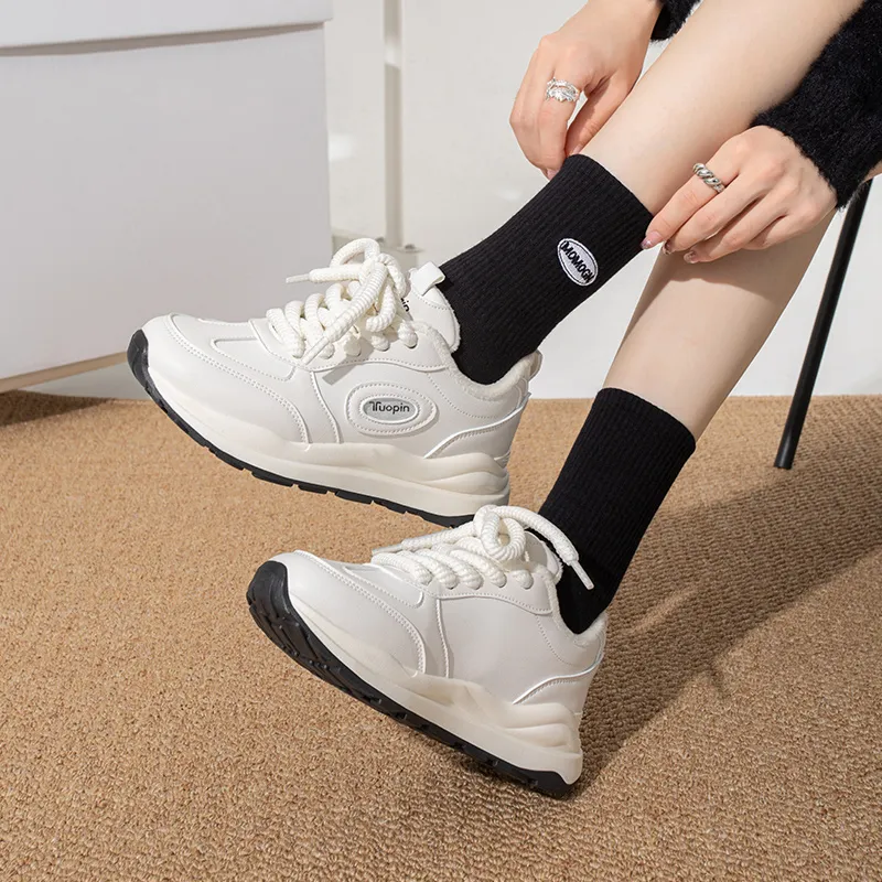 TUOPIN Slip Resistant, Breathable, Lightweight, Height Increasing Low Top Casual Shoes Women's-12