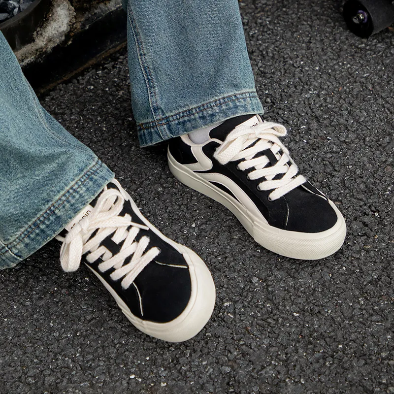 TUOPIN Pie Shoes Spring Summer Selected, Couple's Slip Resistant, Breathable, Lightweight Low Top Canvas Shoes Unisex-20