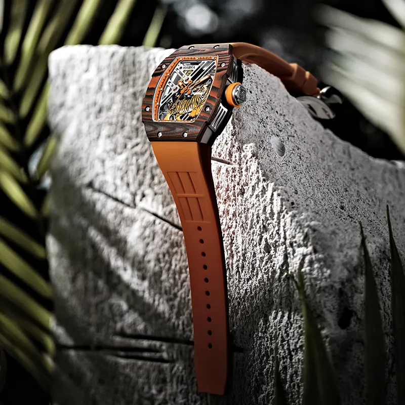 HaofaTourbillon 1973 Automatic Mechanical Movement Watch Men's Watches Cut-Out Dial-11