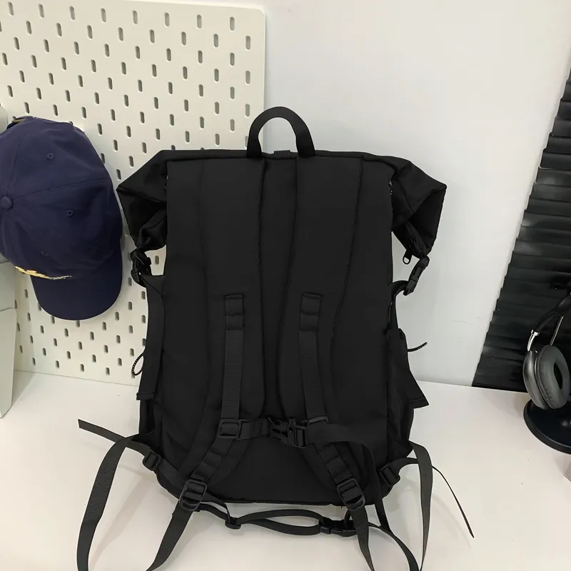 Yalu Oxford Backpack Regular Unisex Black/Dark Gray/Light Gray-2