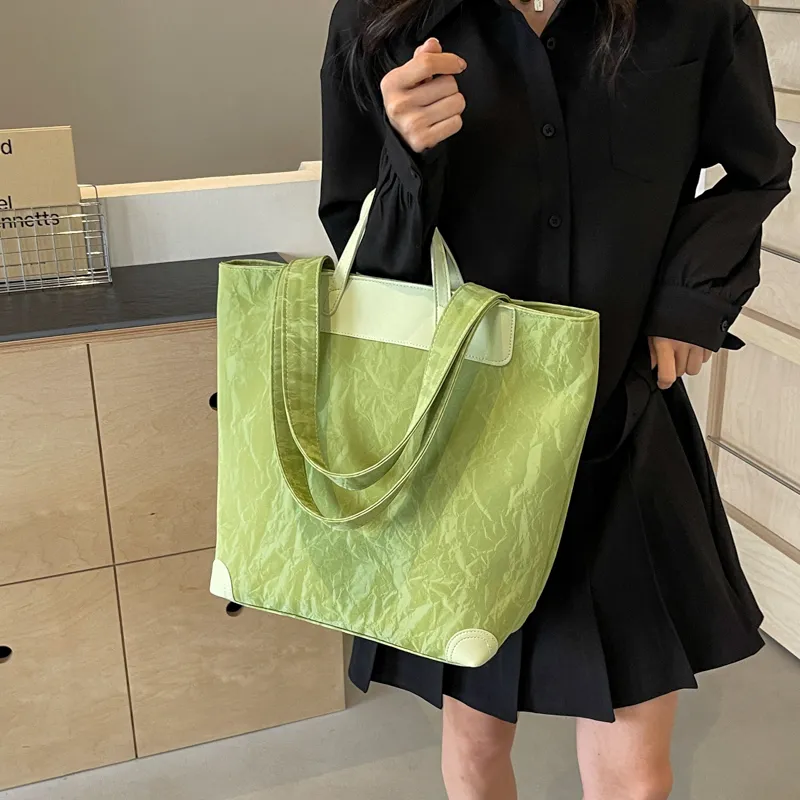 Yalu PU One Shoulder Handbag Regular Women's Black/Ecru/Green/Silver/Pink-11
