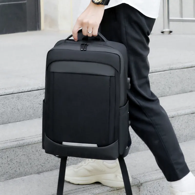 Yalu Oxford Backpack Regular Men's Black/Light Gray/Dark Gray-1