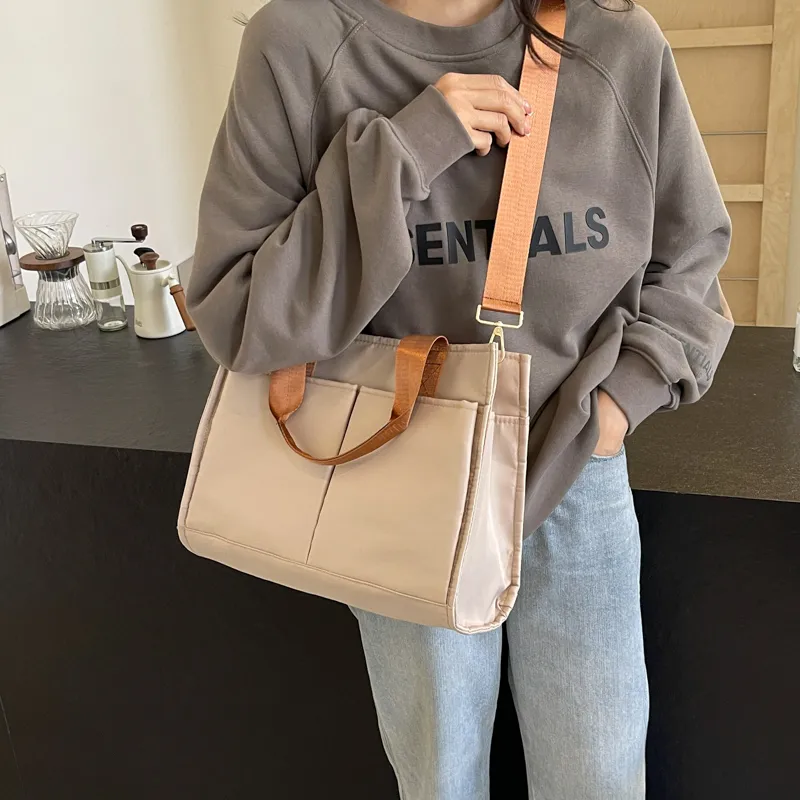 Yalu Oxford One Shoulder Handbag Women's Black/Khaki/Gray/Pink-8