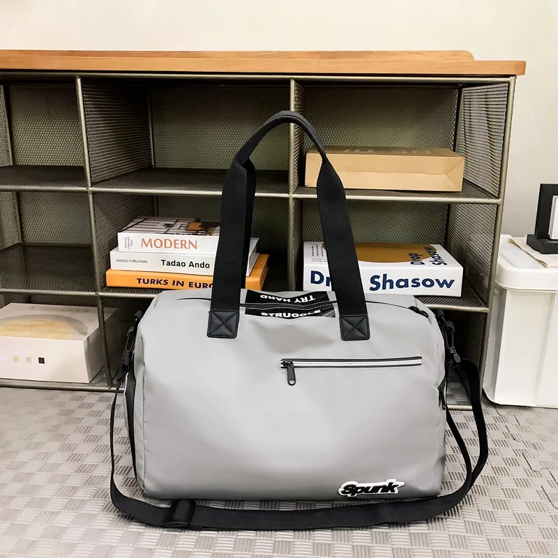 Yalu Membrana Dermalis Travel Bag Regular Women's Gray/Black/Khaki/Green/Sky Blue-3