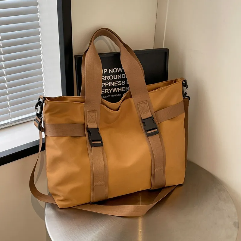 Yalu Canvas Bag, Handbag Regular Women's Black/White/Brown-8