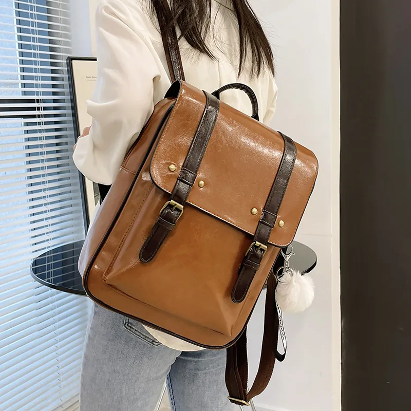 Yalu PU Backpack Regular Women's Multicolor-6