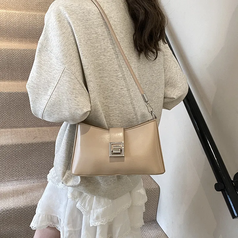 Yalu Premium Niche Baguette Shoulder Bag Handbag, Commute Shoulder Bag Regular Women's Multicolor-15