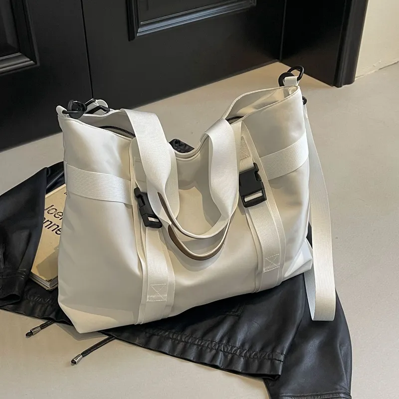 Yalu Canvas Bag, Handbag Regular Women's Black/White/Brown-6