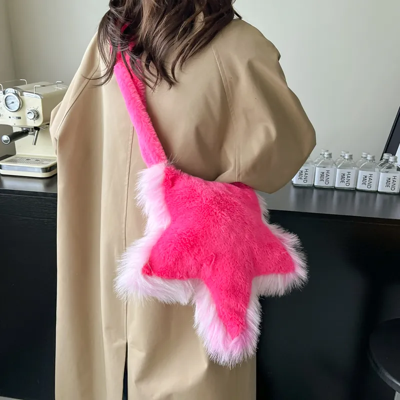 Yalu Plush, Faux Fur Shoulder Bag Regular Women's Multicolor-3