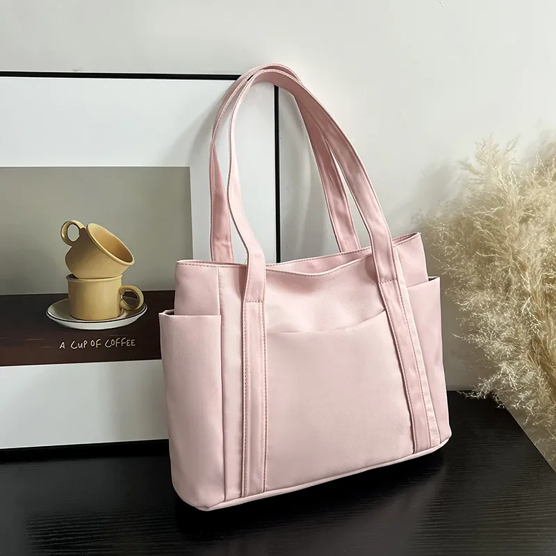 Yalu Oxford Shoulder Bag Regular Women's Black/Pink/Purple/Khaki/Brown/Green-9