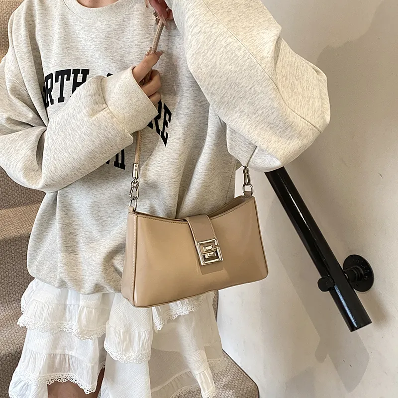 Yalu Premium Niche Baguette Shoulder Bag Handbag, Commute Shoulder Bag Regular Women's Multicolor-17
