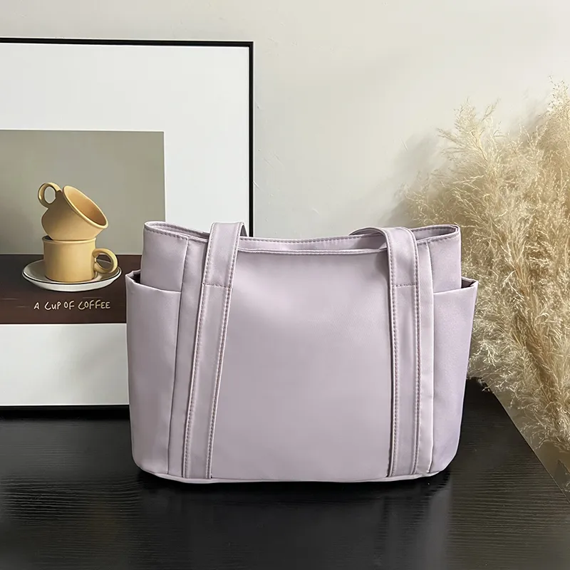 Yalu Oxford Shoulder Bag Regular Women's Black/Pink/Purple/Khaki/Brown/Green-15