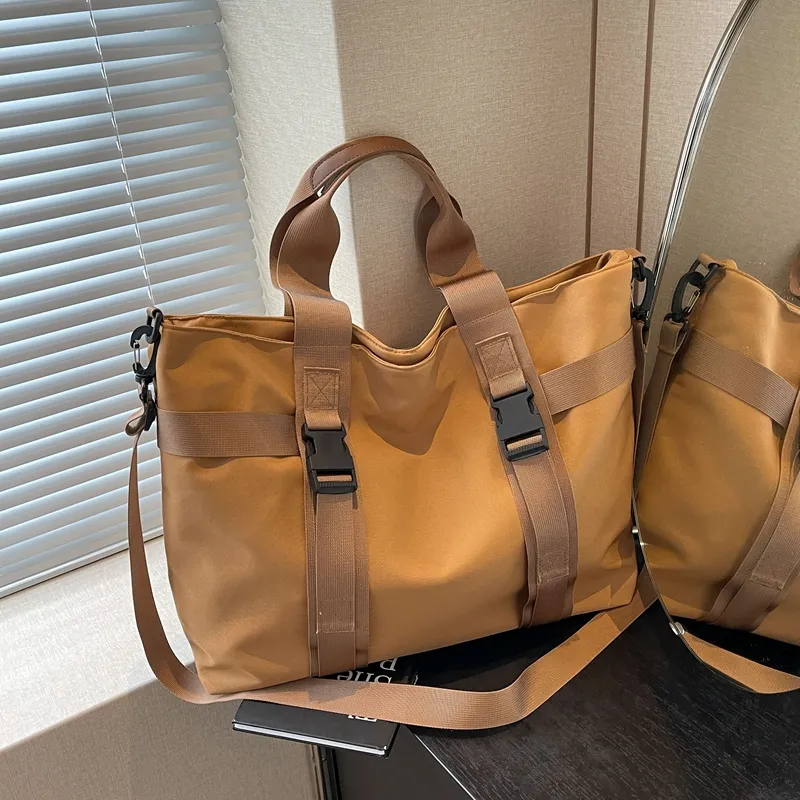 Yalu Canvas Bag, Handbag Regular Women's Black/White/Brown-9
