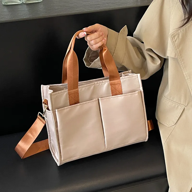 Yalu Oxford One Shoulder Handbag Women's Black/Khaki/Gray/Pink-7