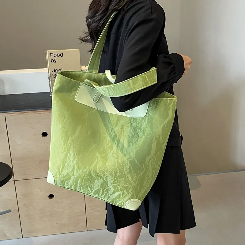 Yalu PU One Shoulder Handbag Regular Women's Black/Ecru/Green/Silver/Pink-12