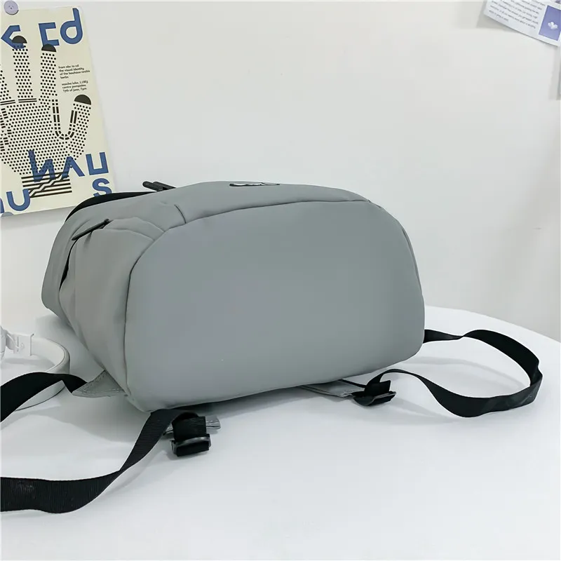 Yalu Oxford Backpack Regular Unisex Black/White/Gray-9