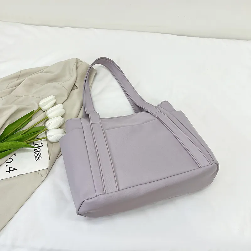Yalu Oxford Shoulder Bag Regular Women's Black/Pink/Purple/Khaki/Brown/Green-17