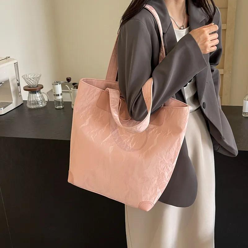 Yalu PU One Shoulder Handbag Regular Women's Black/Ecru/Green/Silver/Pink-21