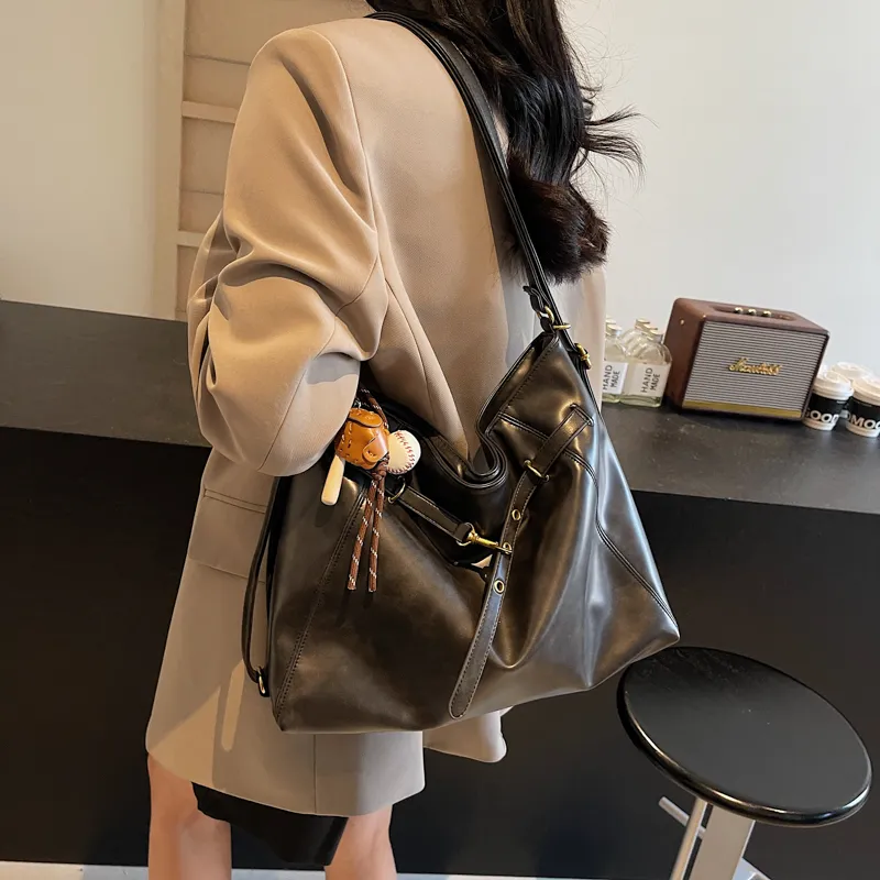 Yalu Bowling Bag Leopard Print Versatile Shoulder Bag For Commute Shoulder Bag Regular Women's Multicolor-1