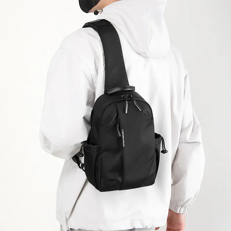Yalu Oxford Sling Bag Men's Dark Gray/Black/Khaki/Dark Blue-2