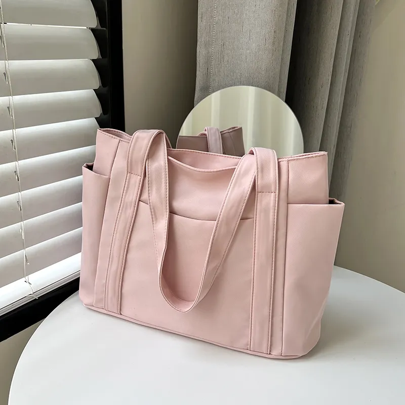 Yalu Oxford Shoulder Bag Regular Women's Black/Pink/Purple/Khaki/Brown/Green-10