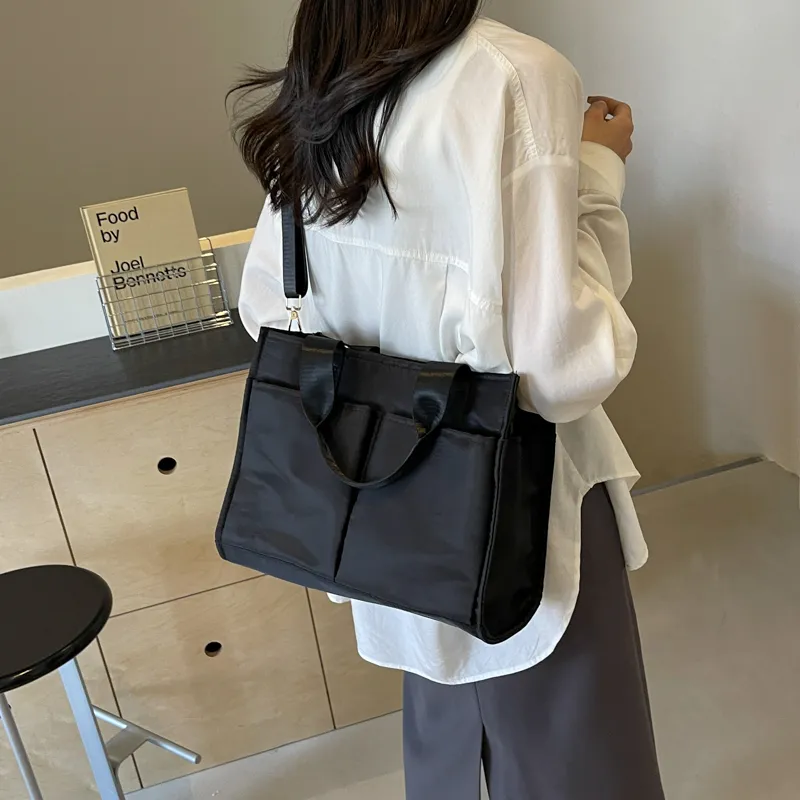 Yalu Oxford One Shoulder Handbag Women's Black/Khaki/Gray/Pink-3