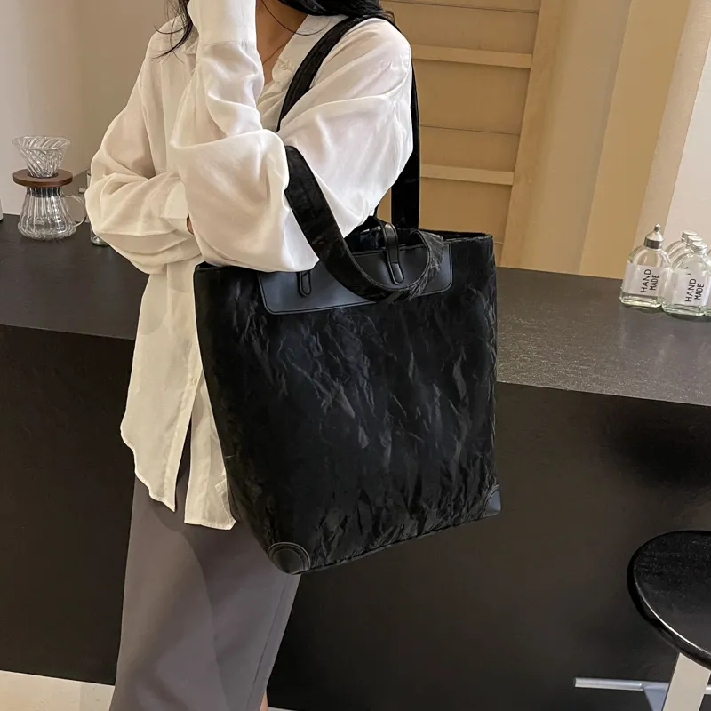Yalu PU One Shoulder Handbag Regular Women's Black/Ecru/Green/Silver/Pink-3