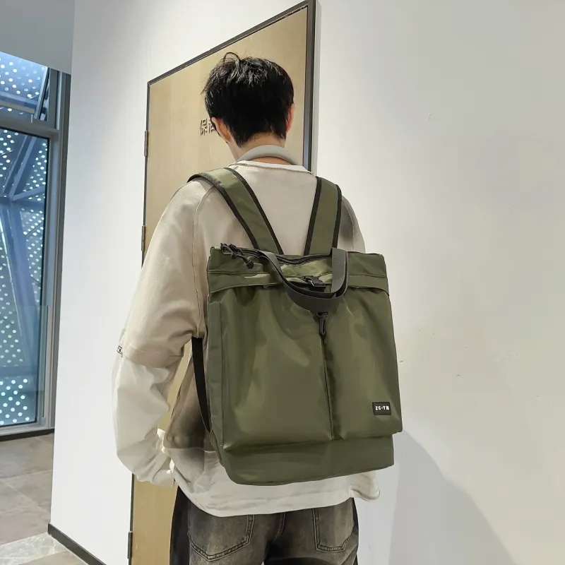 Yalu Nylon Backpack Unisex Multicolor-12