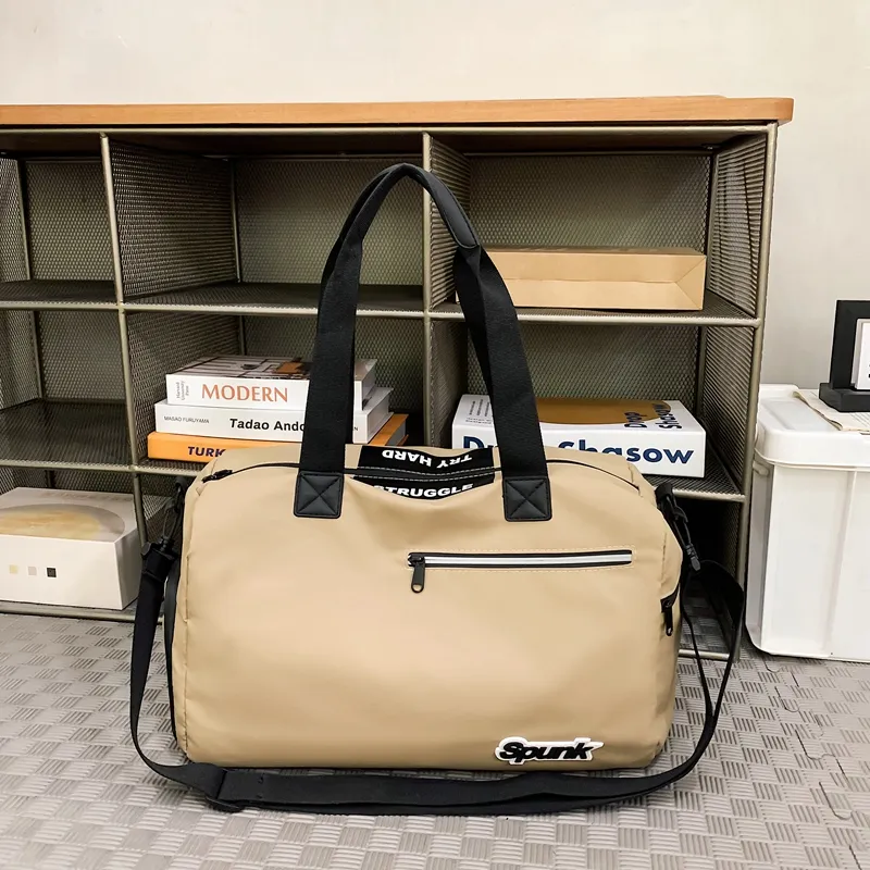 Yalu Membrana Dermalis Travel Bag Regular Women's Gray/Black/Khaki/Green/Sky Blue-5