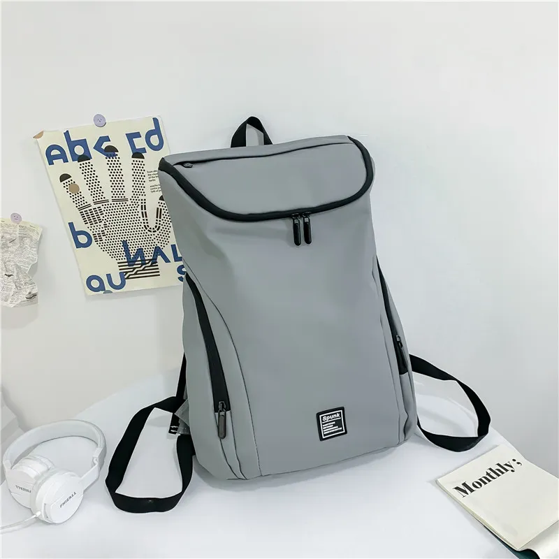 Yalu Oxford Backpack Regular Unisex Black/White/Gray-7