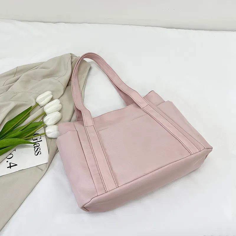 Yalu Oxford Shoulder Bag Regular Women's Black/Pink/Purple/Khaki/Brown/Green-11