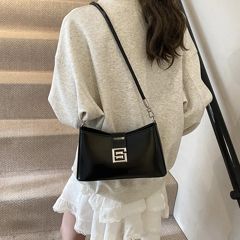 Yalu Premium Niche Baguette Shoulder Bag Handbag, Commute Shoulder Bag Regular Women's Multicolor-4