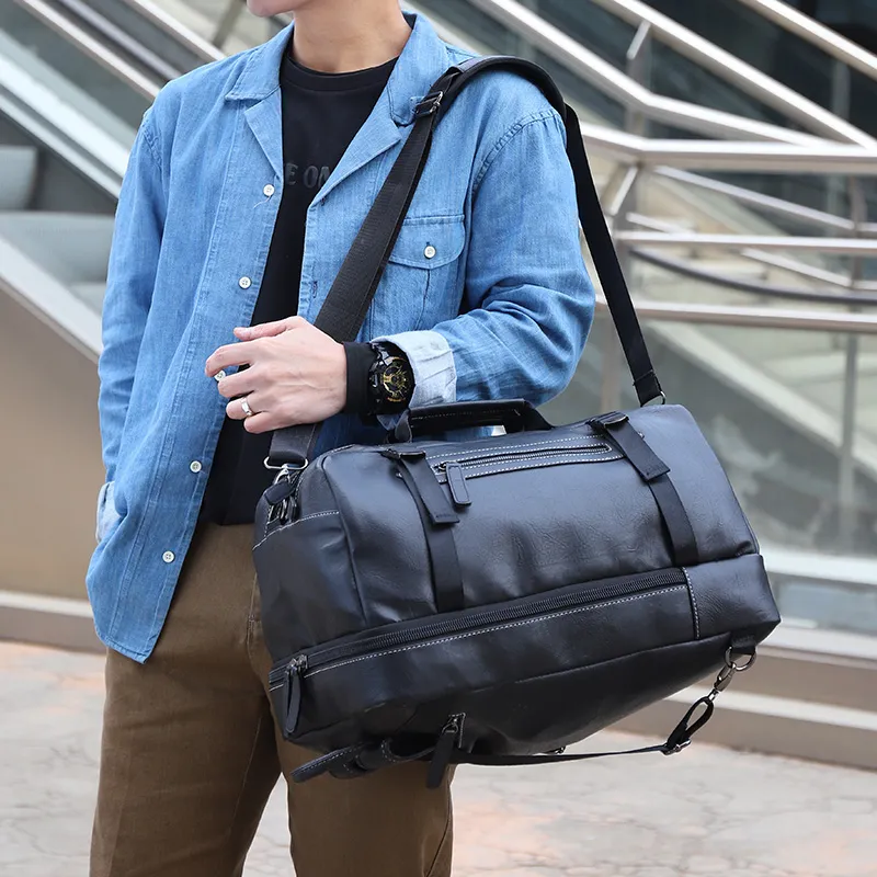 Yalu PU Backpack Regular Men's Brown/Black/Coffee-2