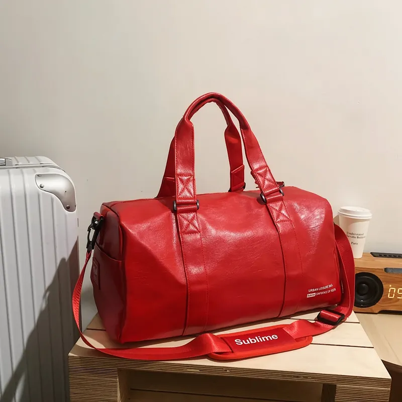 Yalu PU Shoulder Bag, Crossbody Bag Regular Unisex Black Large/Red Large/White Large/Black Small/Red Small/White Small-11