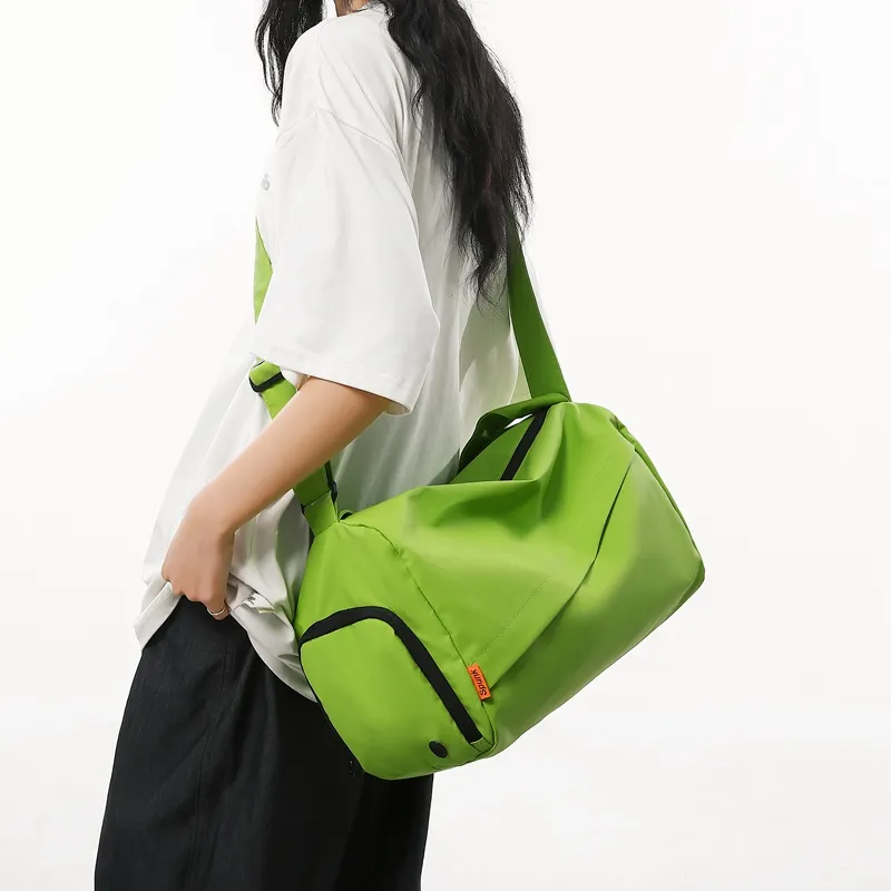 Yalu Membrana Dermalis Travel Bag Regular Women's Gray/Black/Khaki/Green/Sky Blue-4