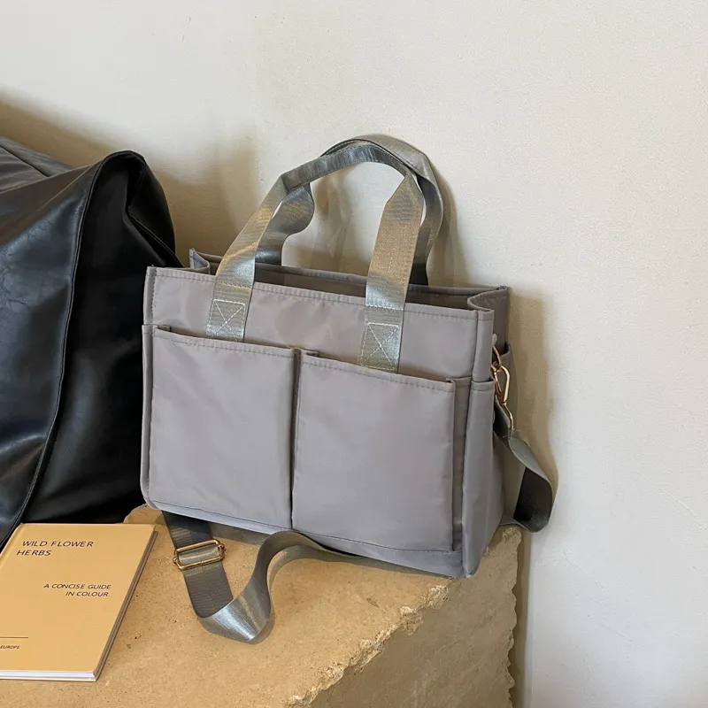 Yalu Oxford One Shoulder Handbag Women's Black/Khaki/Gray/Pink-11